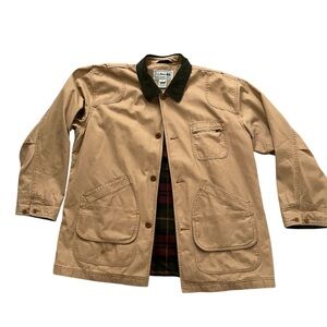 L.L. Bean Men's Tan Field Coat Cotton Lined Size XXL